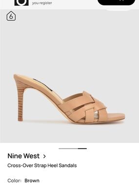 Nine West Tan Sandals “linette”